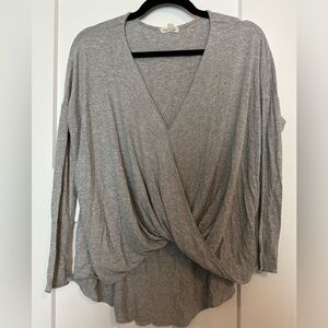 Urban Outfitters Gray Long Sleeve Top